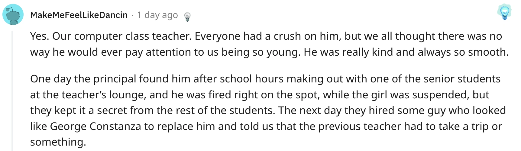 16 Individuals Share Their Experiences with Their High School Crush, Who Happened to Be Their Teacher