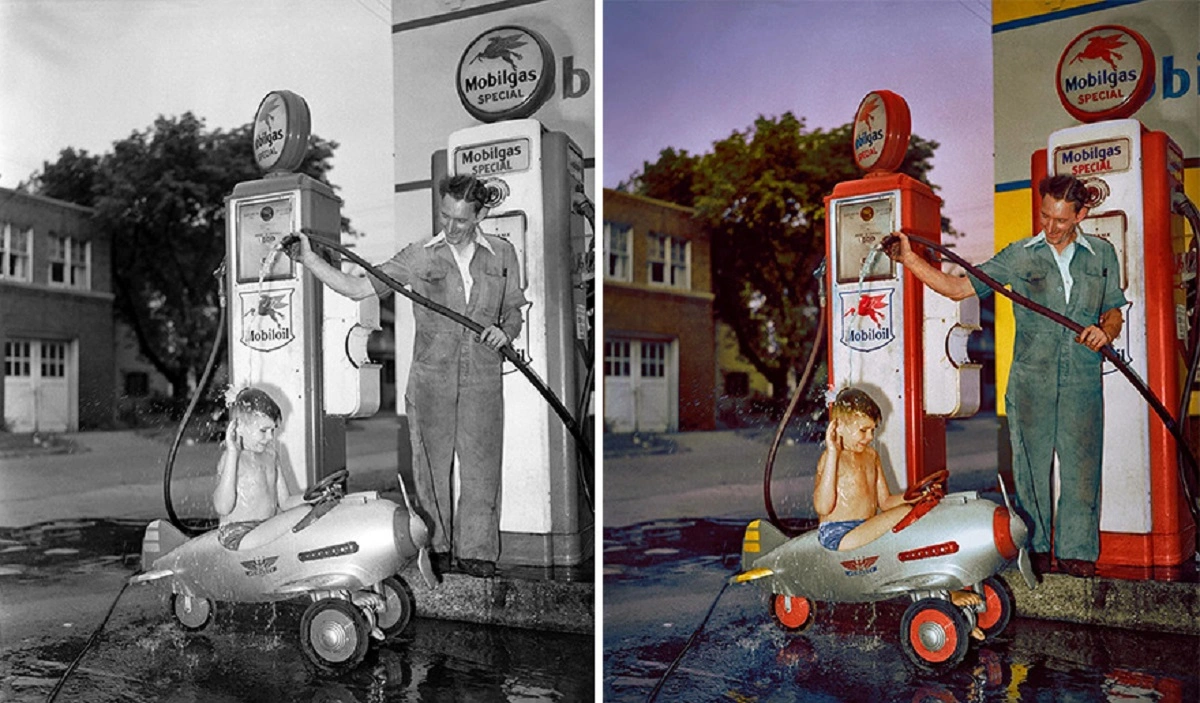 Vibrant Transformation: 37 Monochrome Images Infused with Color