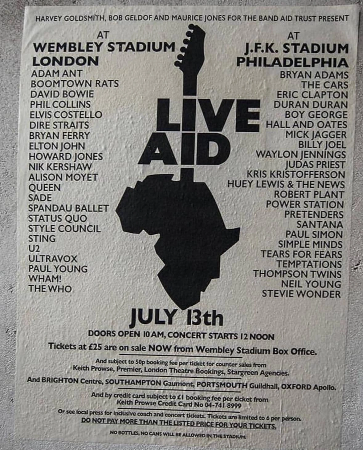 Reliving the Magic of Live Aid 1985: A Pictorial Journey