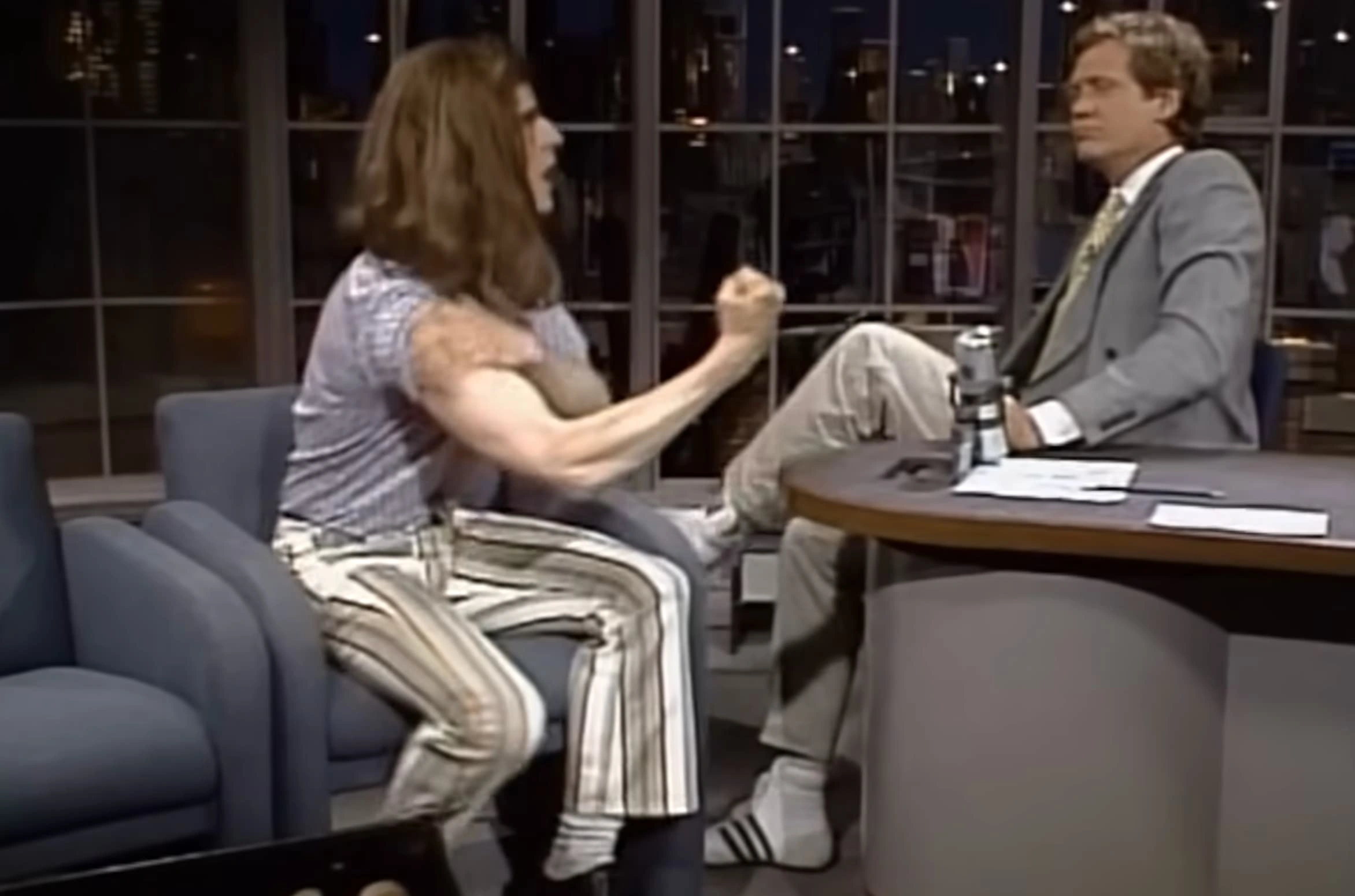 21 Insane Photos from Crispin Glover's Iconic 1987 Guest Spot on 'Late Night with David Letterman'