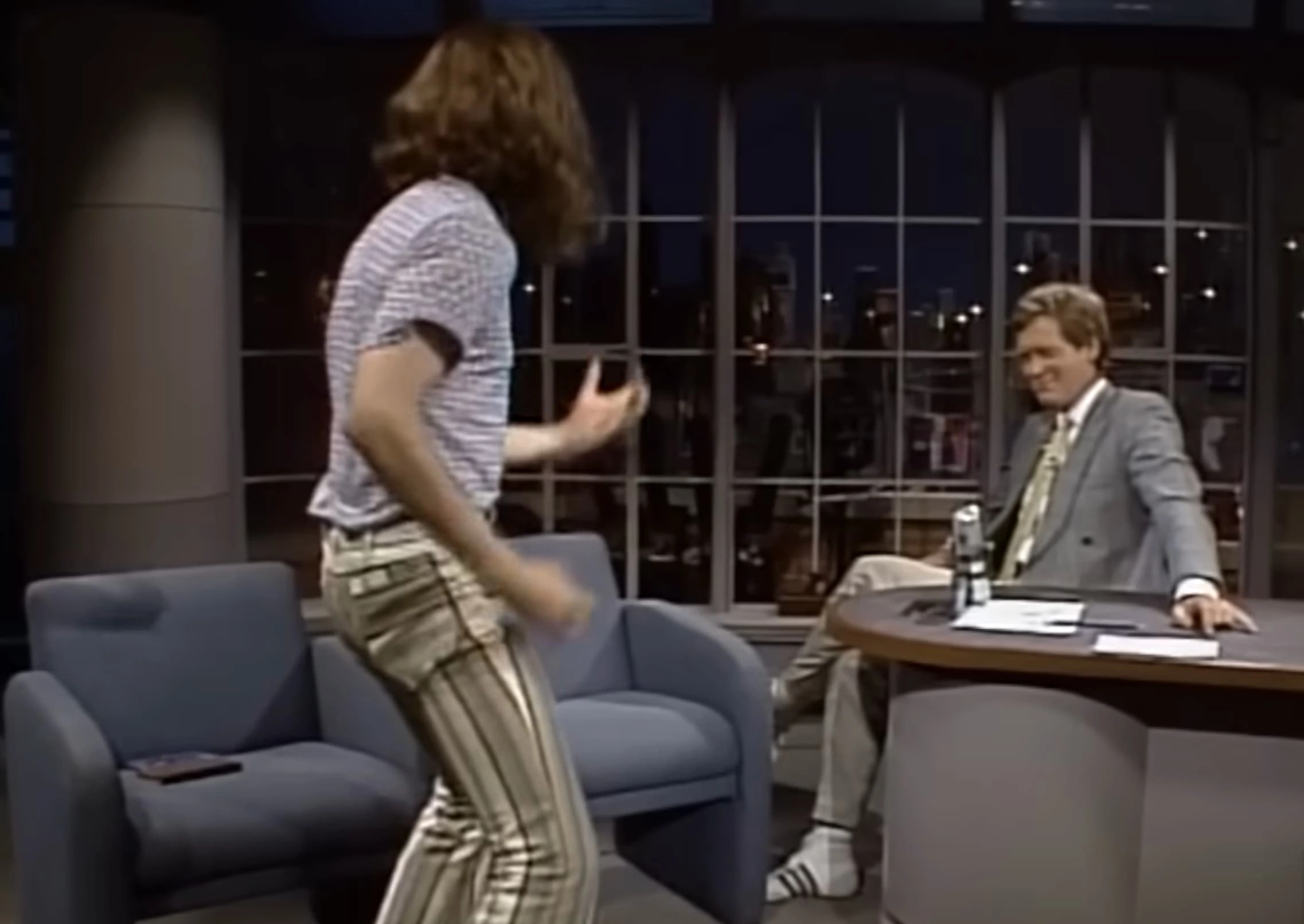 21 Insane Photos from Crispin Glover's Iconic 1987 Guest Spot on 'Late Night with David Letterman'