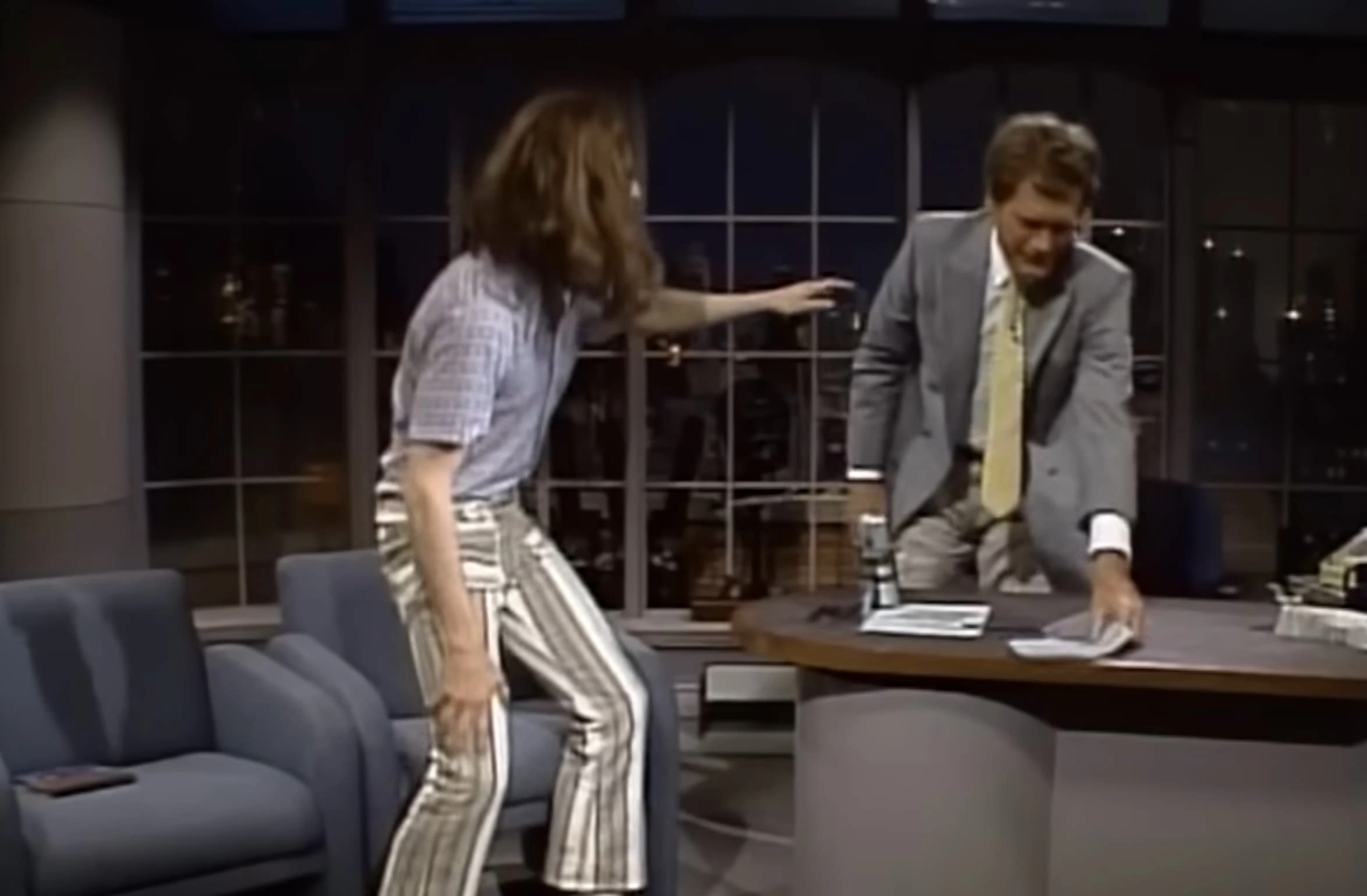 21 Insane Photos from Crispin Glover's Iconic 1987 Guest Spot on 'Late Night with David Letterman'