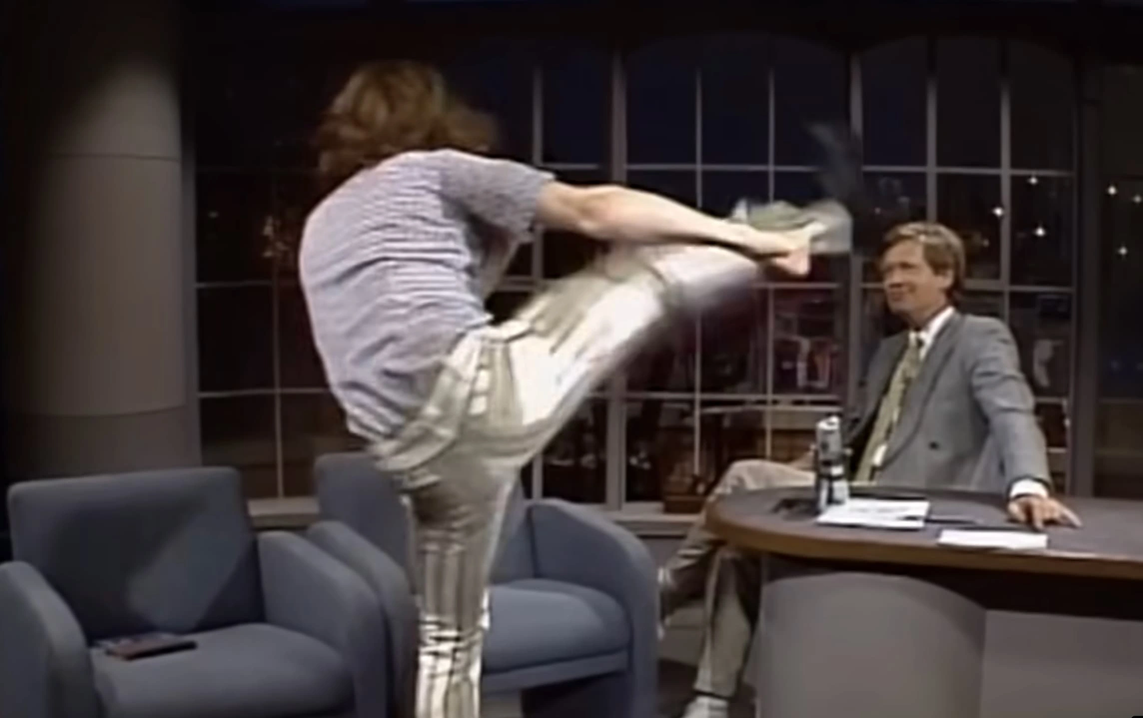 21 Insane Photos from Crispin Glover's Iconic 1987 Guest Spot on 'Late Night with David Letterman'