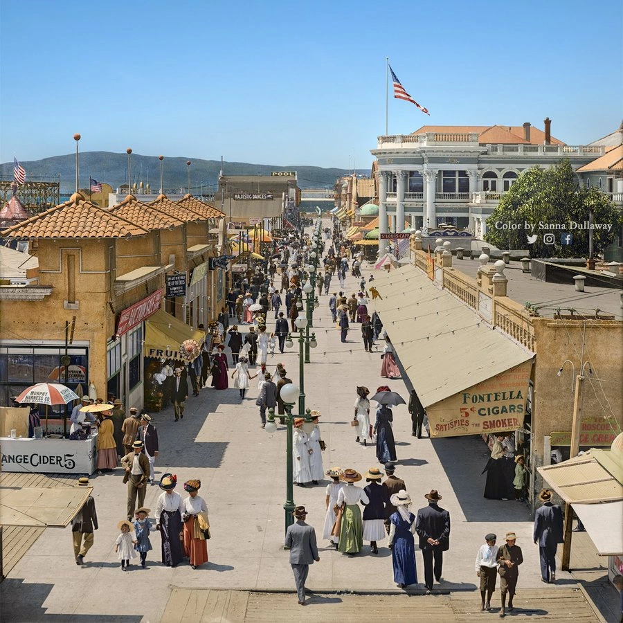Capturing History: Colorized Images of 10 American Cities from a Century Ago