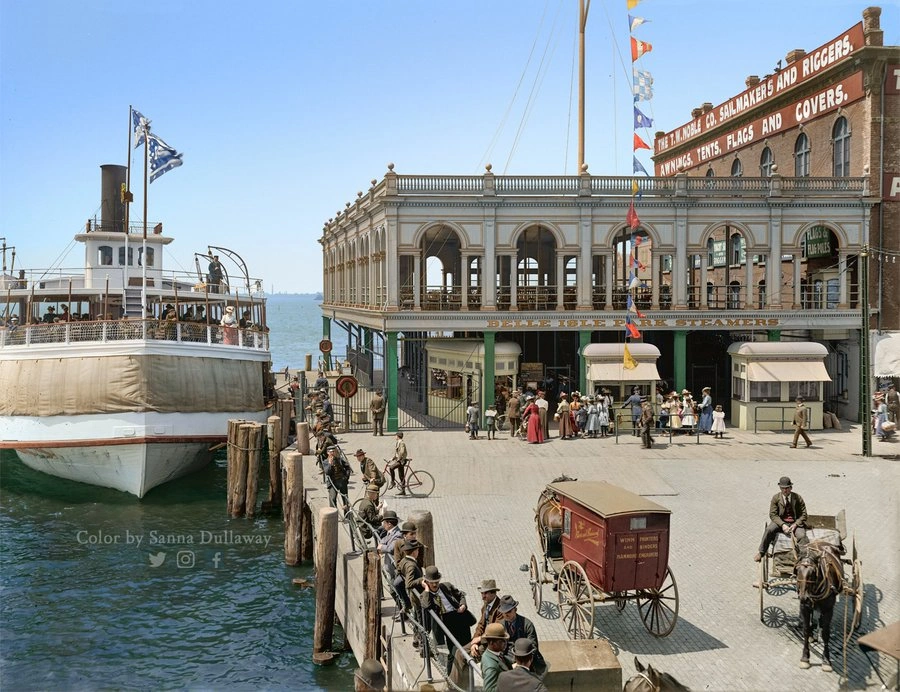Capturing History: Colorized Images of 10 American Cities from a Century Ago