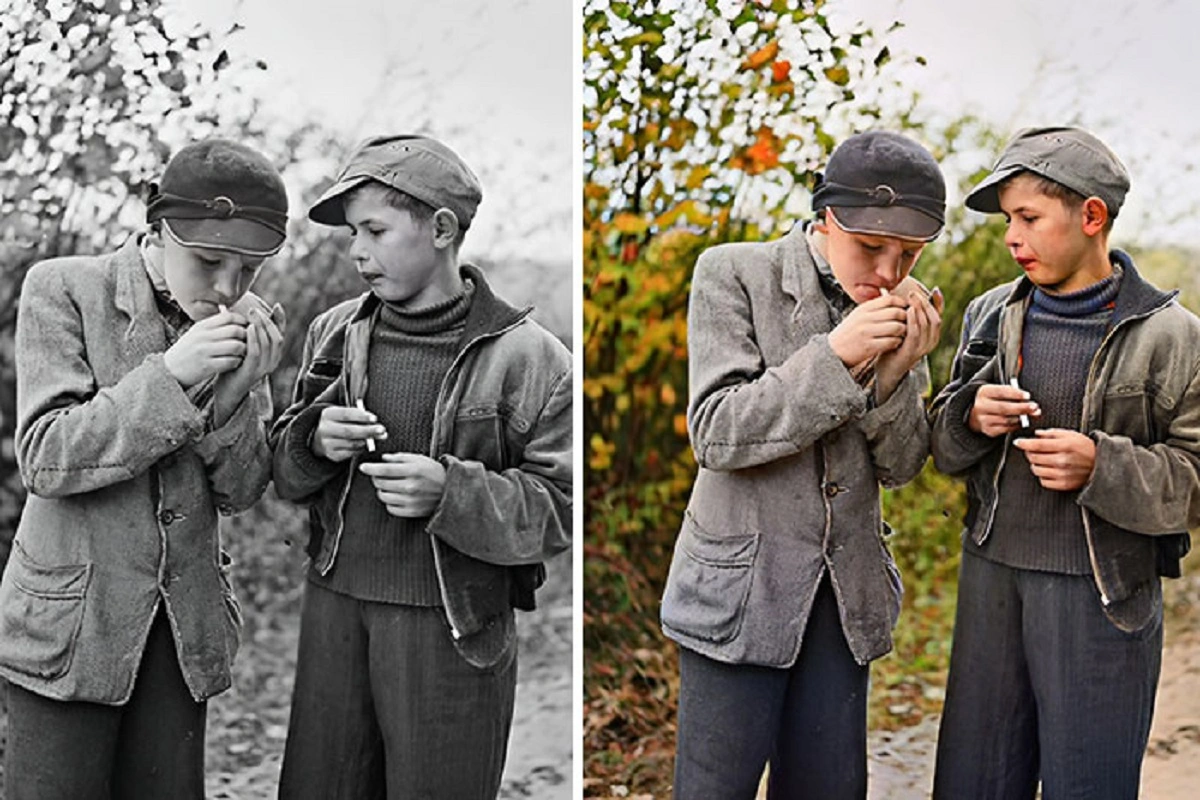 Reviving Vintage Memories: 40 Old-School Photos in Vibrant Color