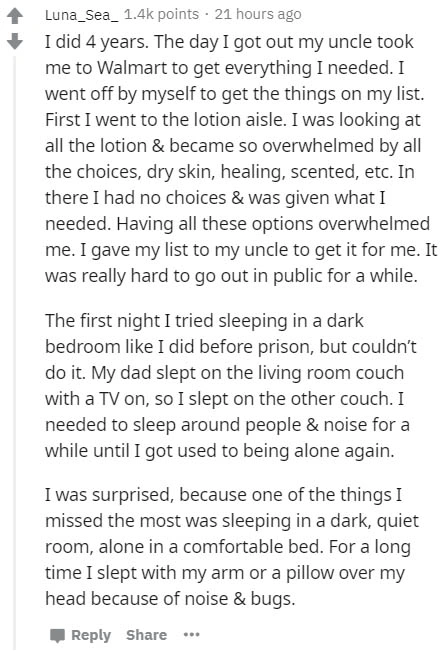 Former Inmates Reveal Their Most Surprising Experiences Upon Release