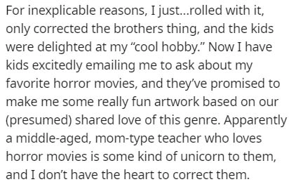 Educator reluctantly embraces horror genre after fibbing to students about interest