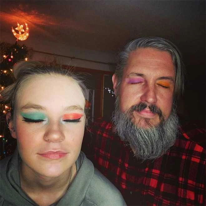 21 Fathers Rocking Makeovers Done by Their Daughters