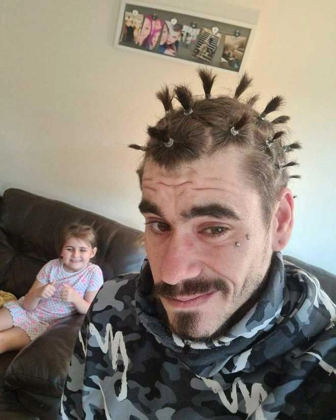 21 Fathers Rocking Makeovers Done by Their Daughters