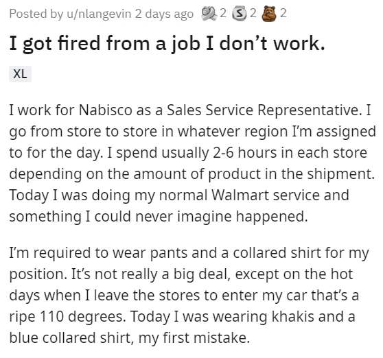 Man Loses Job He Never Had