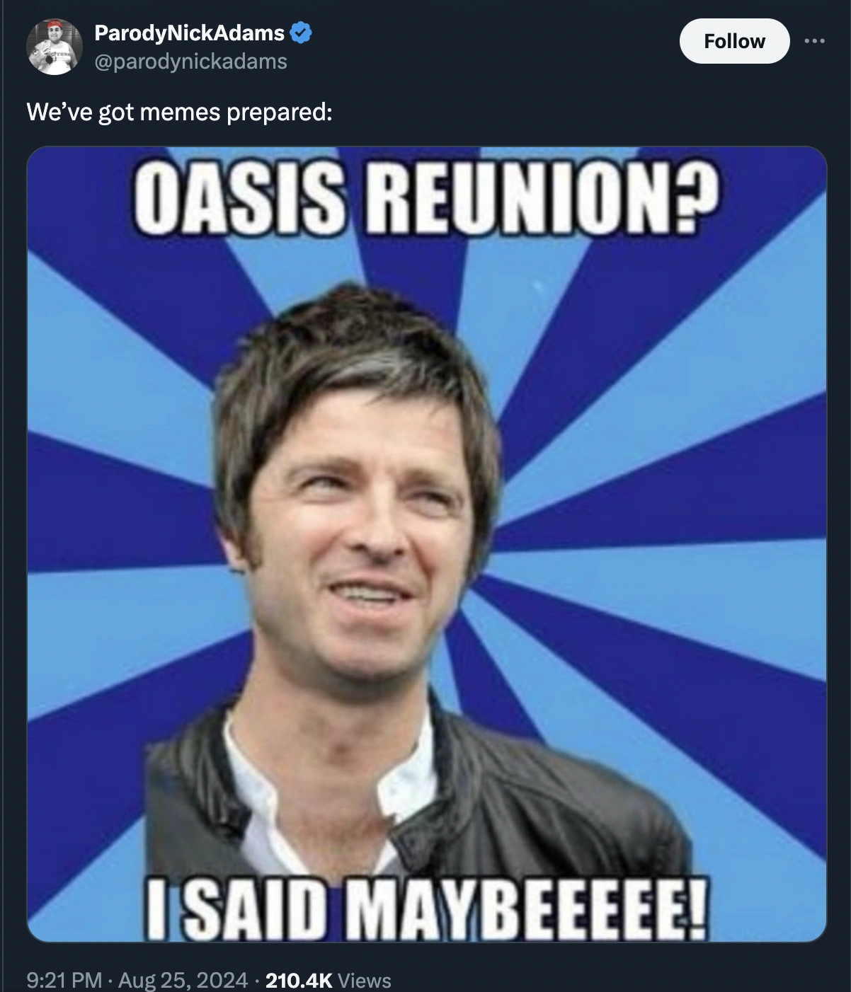 26 Hilarious Memes and Responses to the Anticipated Oasis Reunion