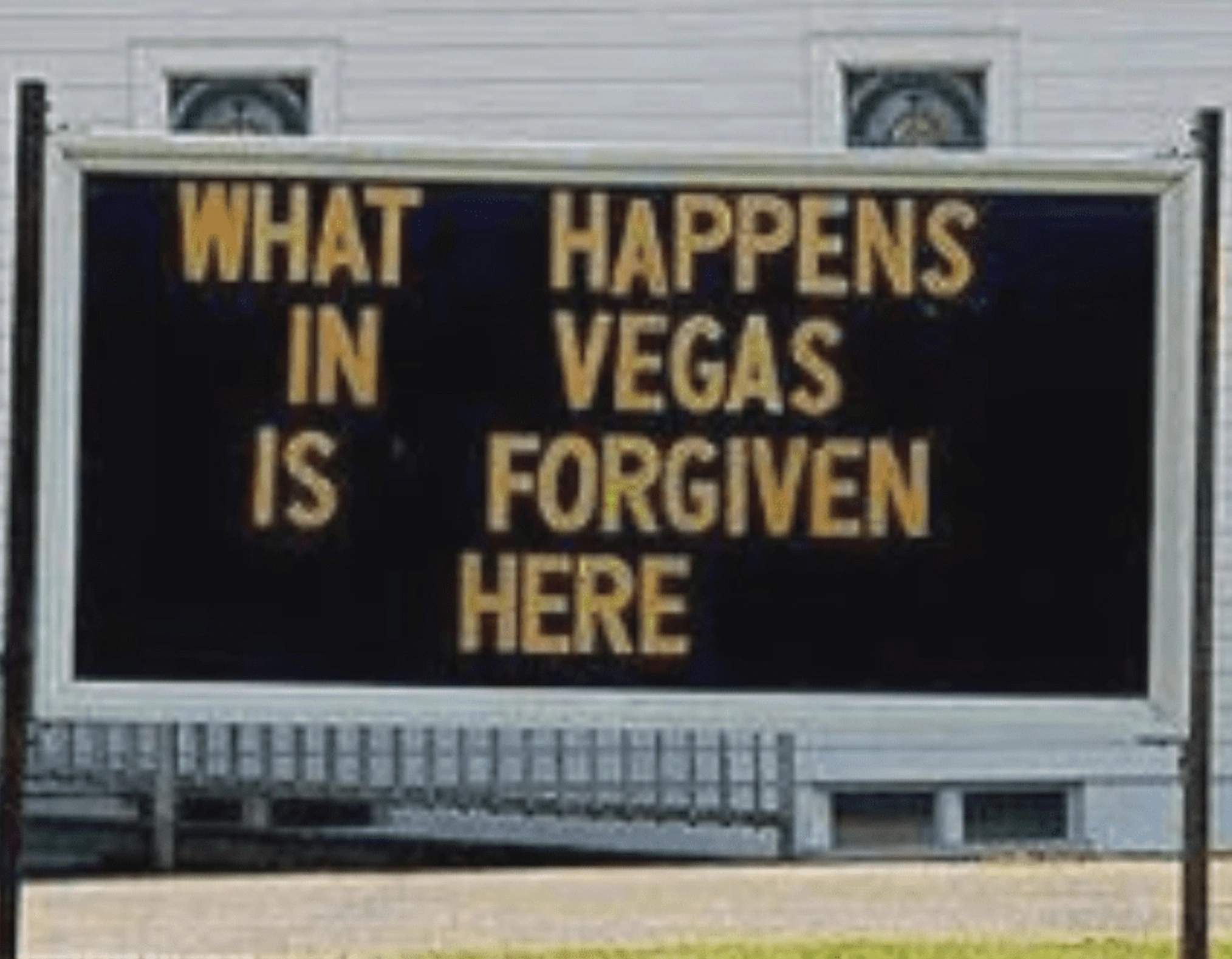 Sacrilegious Phrases Displayed on Church Marquees