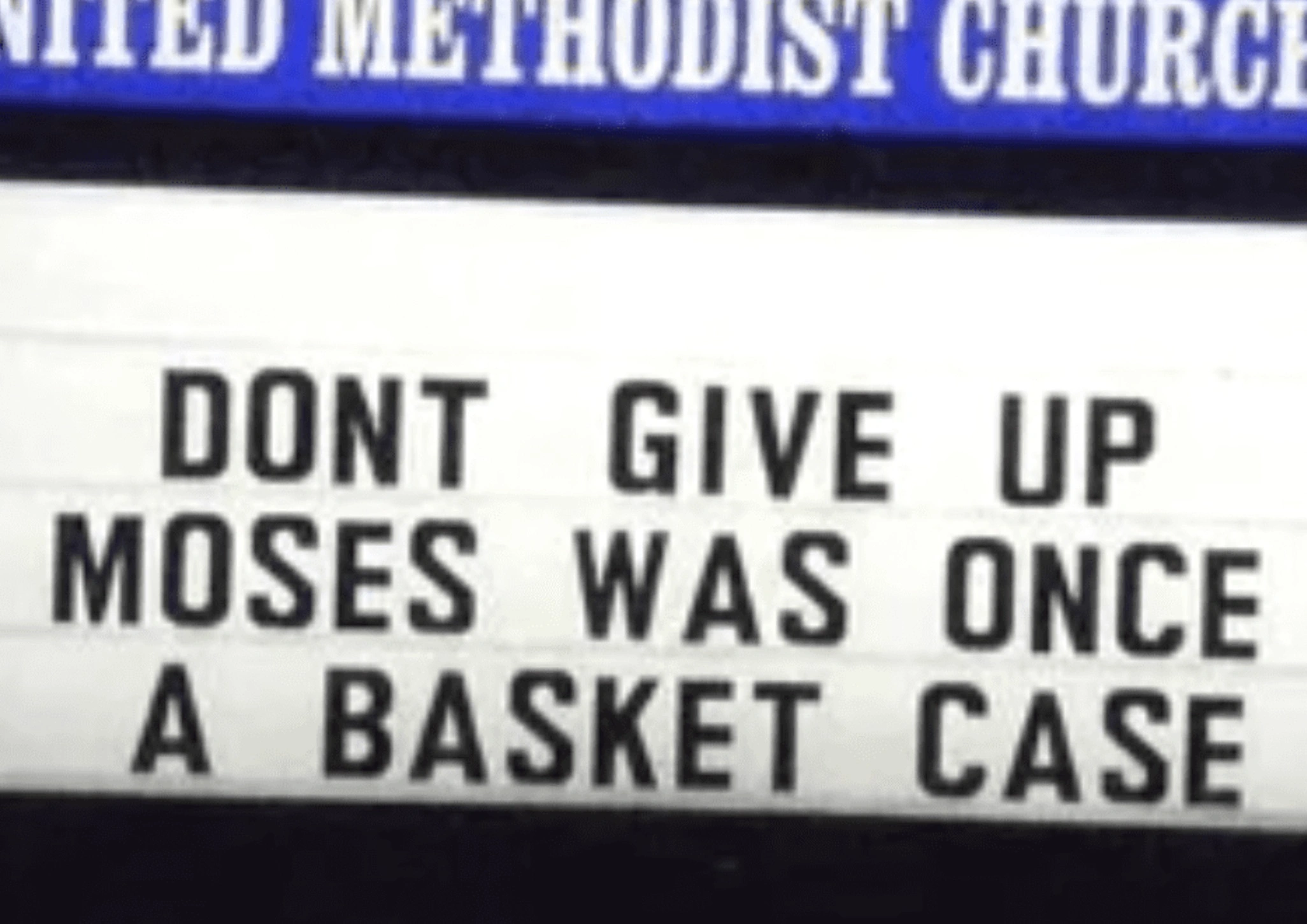 Sacrilegious Phrases Displayed on Church Marquees