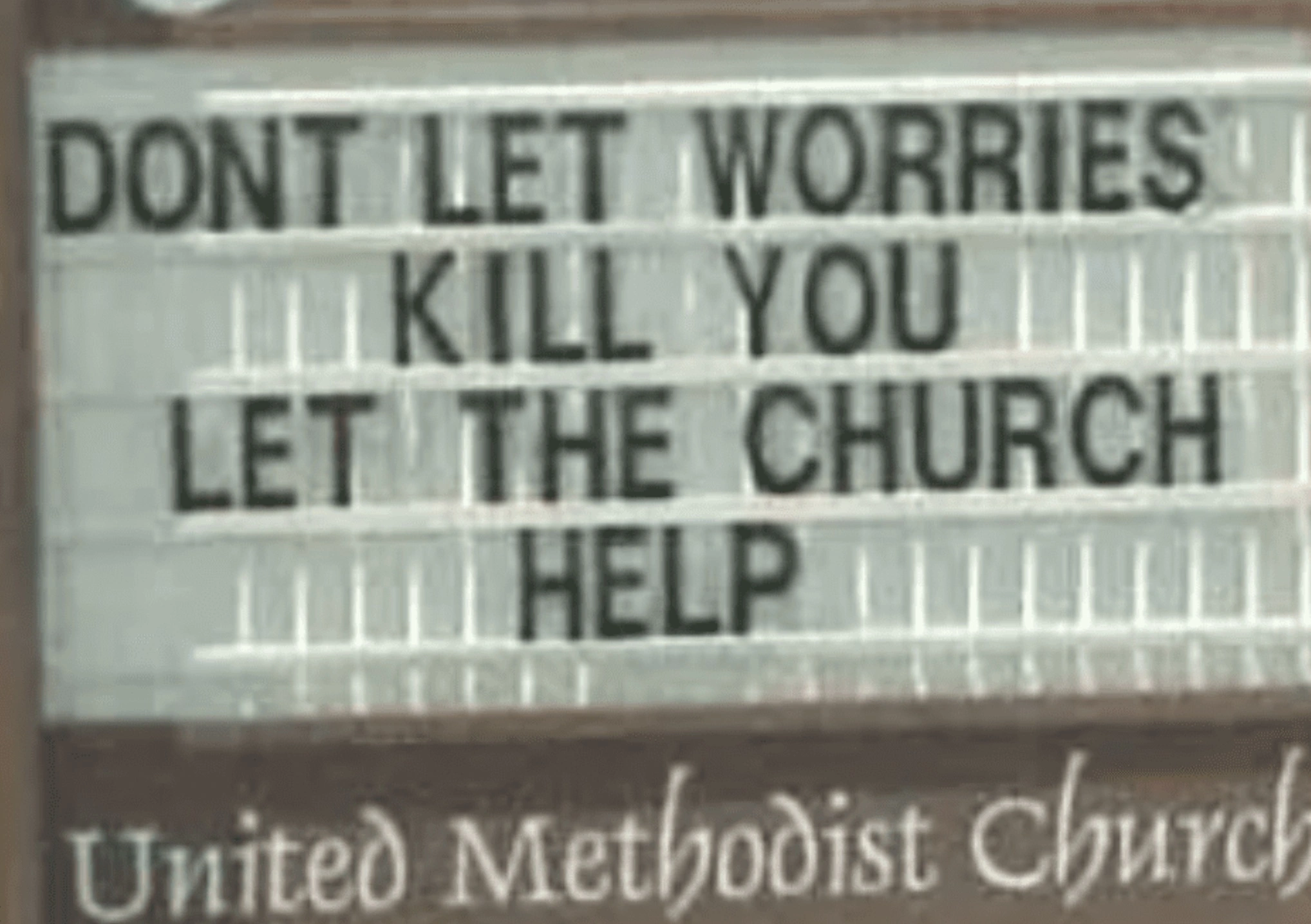 Sacrilegious Phrases Displayed on Church Marquees