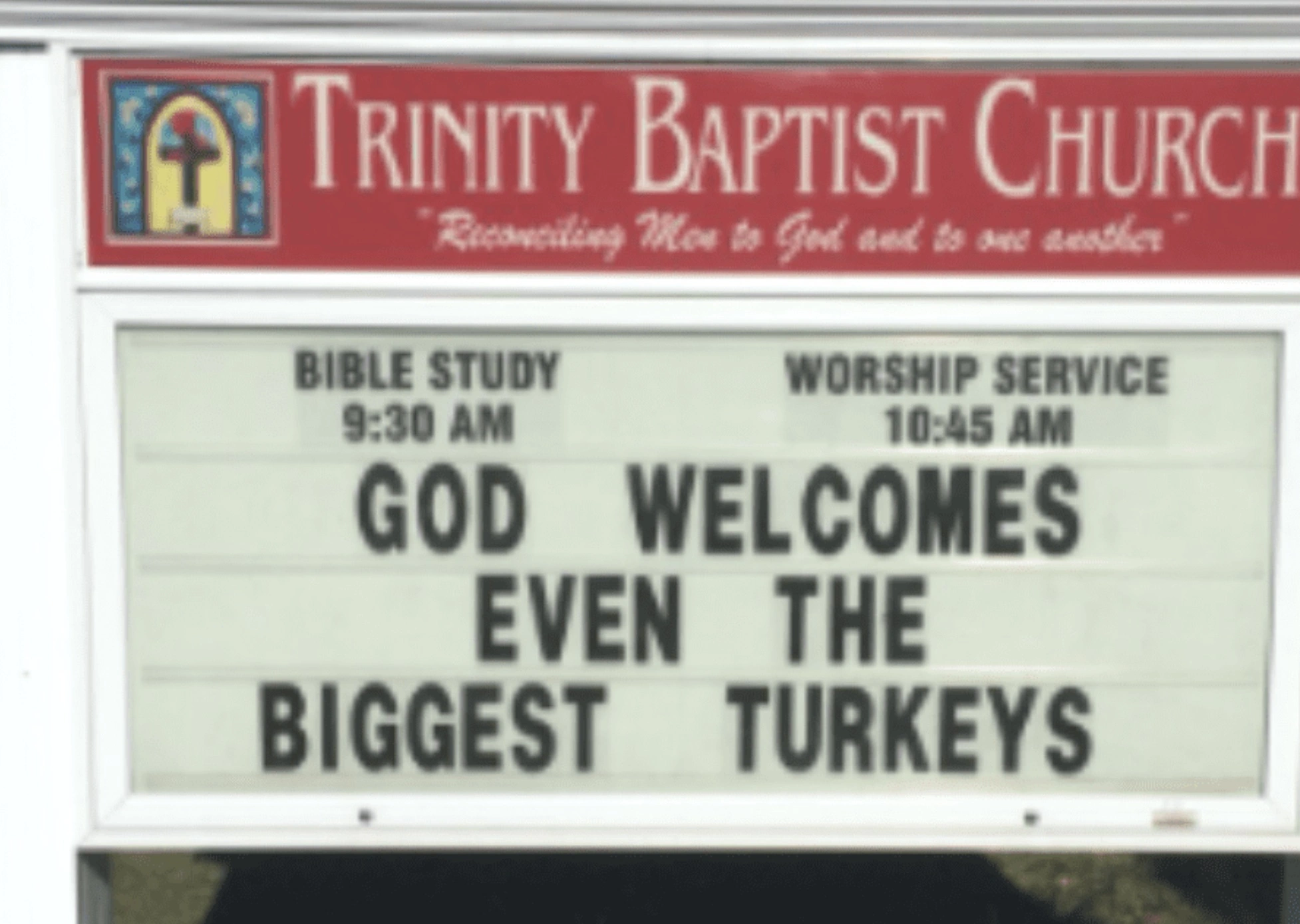 Sacrilegious Phrases Displayed on Church Marquees