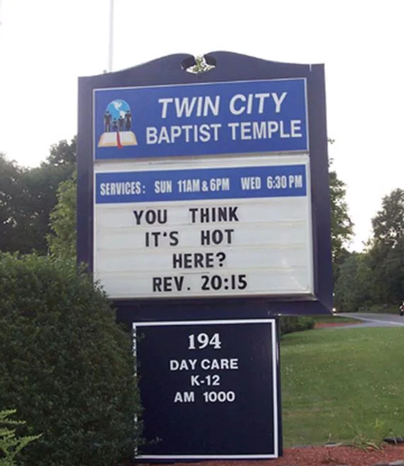 Sacrilegious Phrases Displayed on Church Marquees
