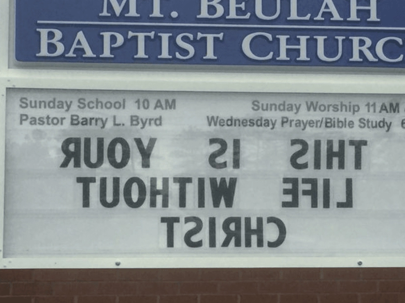 Sacrilegious Phrases Displayed on Church Marquees