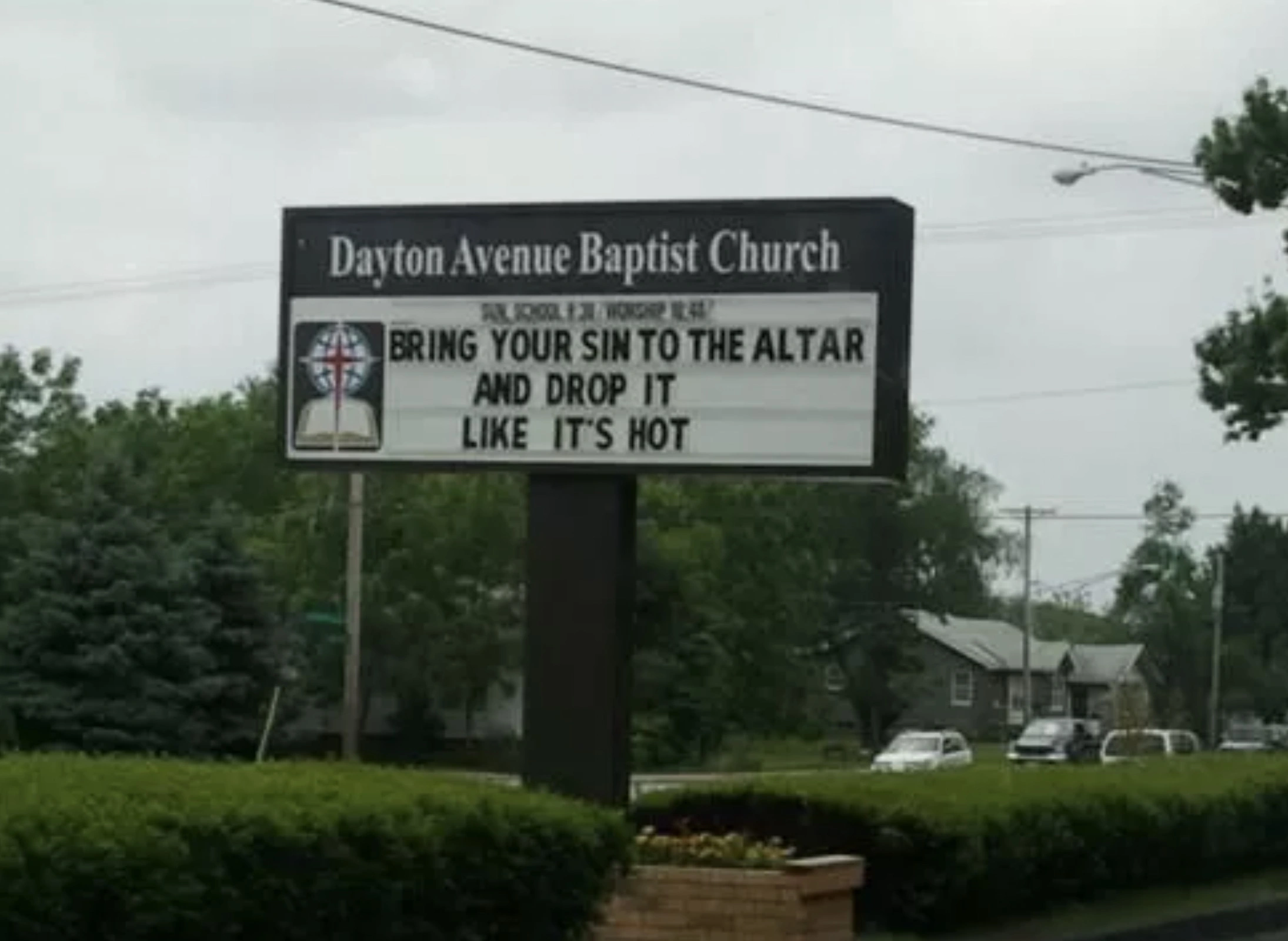 Sacrilegious Phrases Displayed on Church Marquees