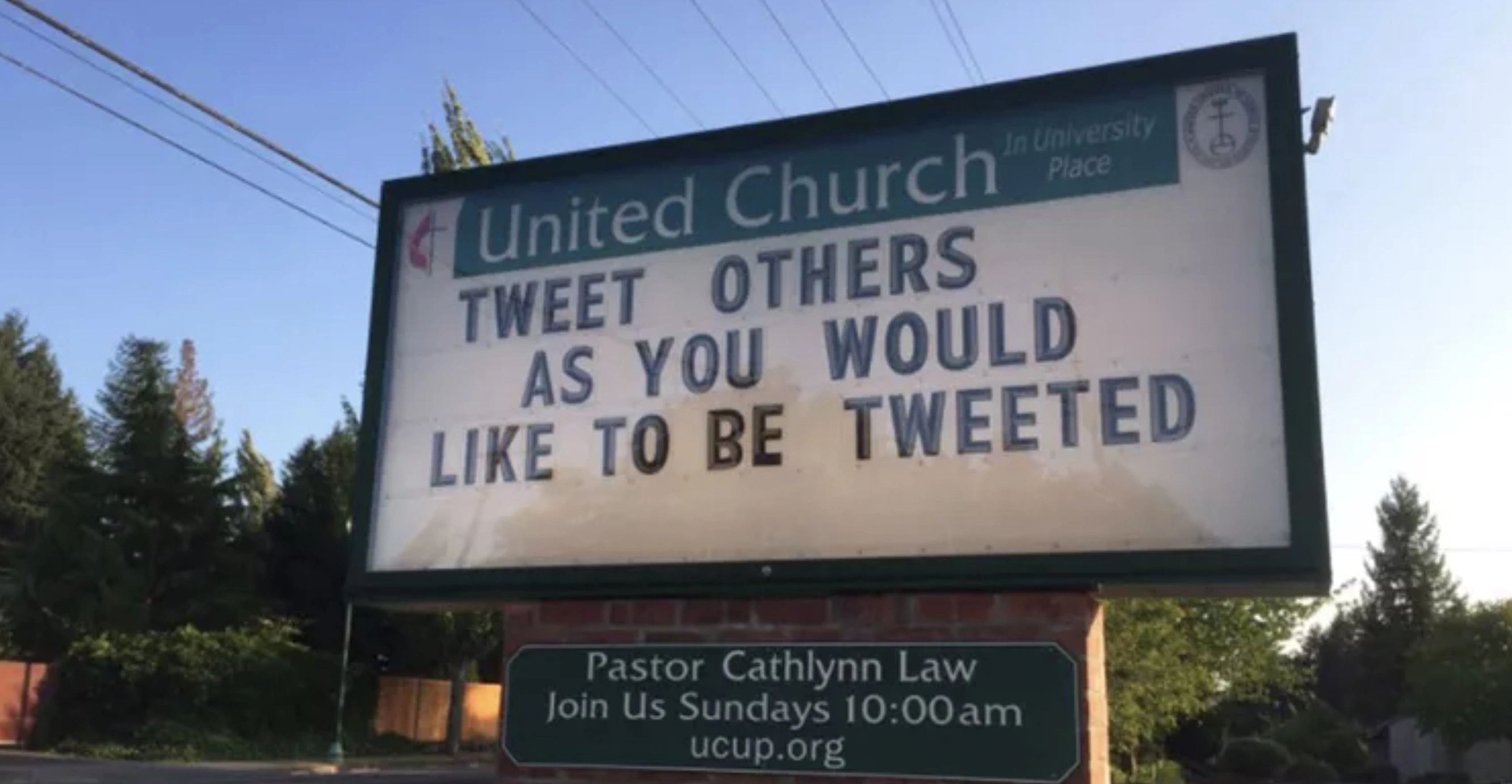 Sacrilegious Phrases Displayed on Church Marquees