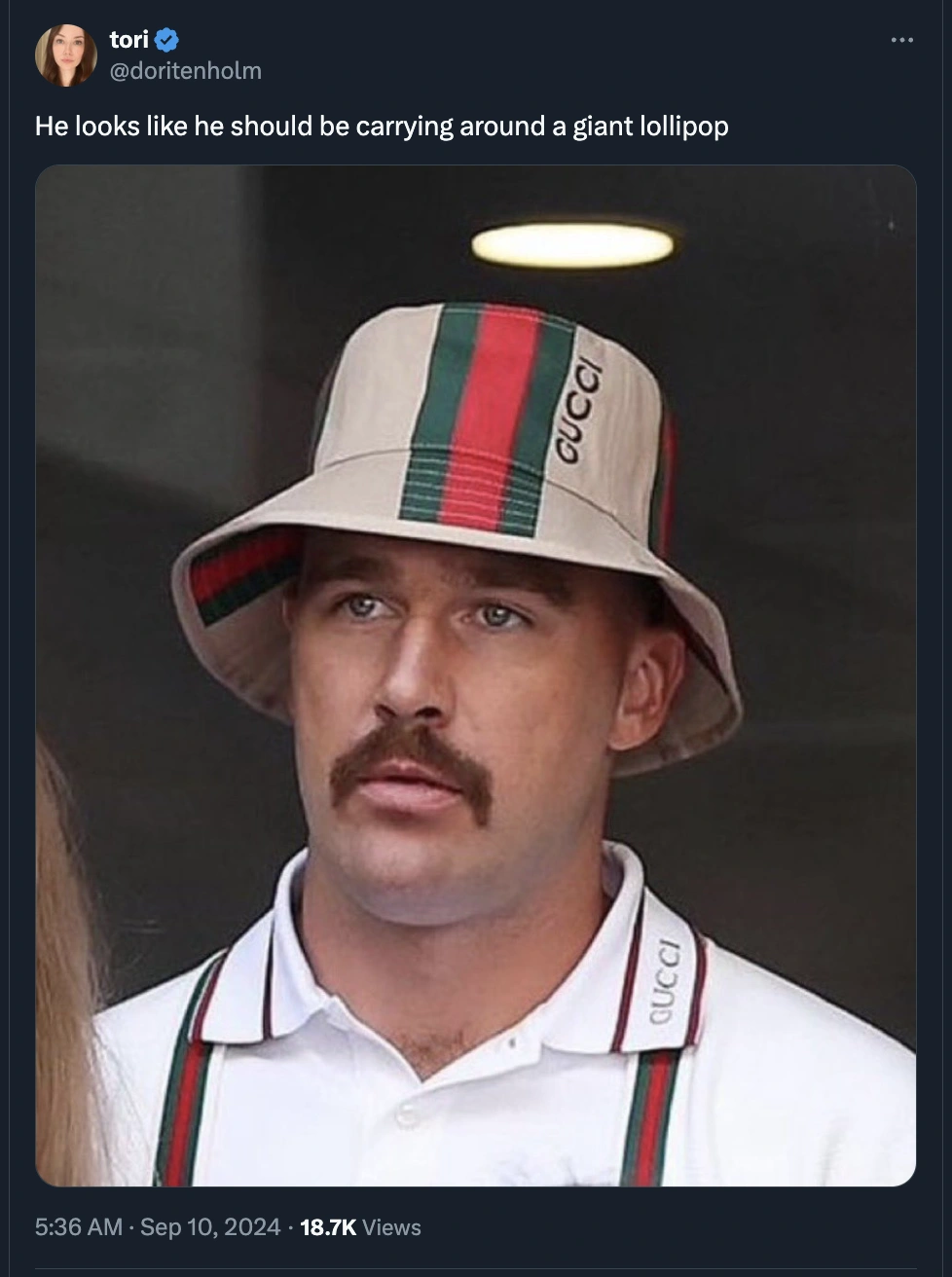 Twitterverse Roasts Travis Kelce and His Questionable Fashion Choices