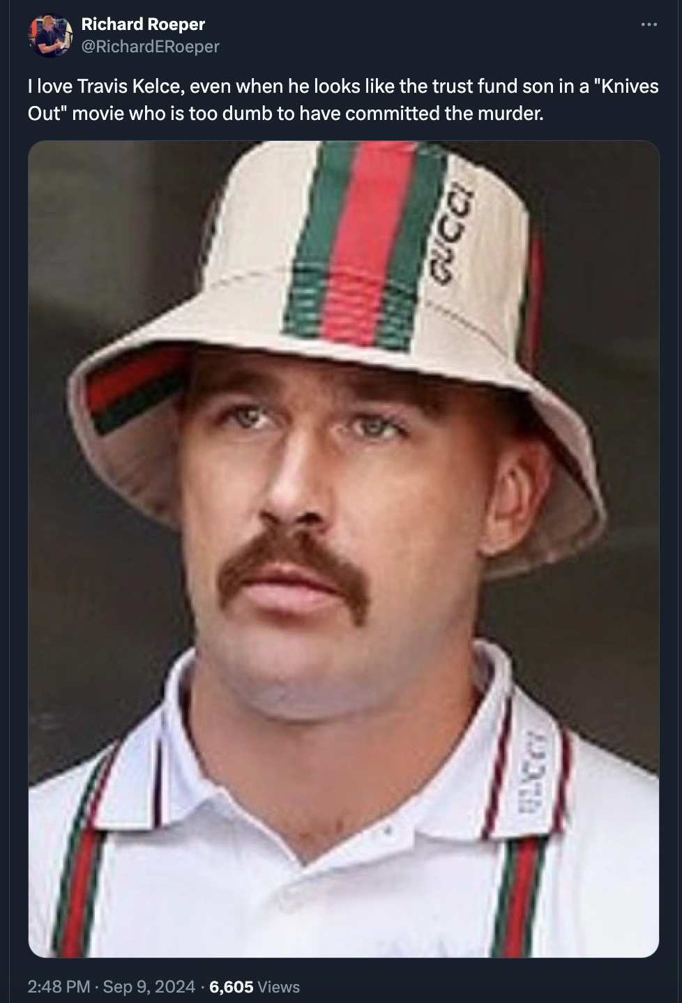 Twitterverse Roasts Travis Kelce and His Questionable Fashion Choices