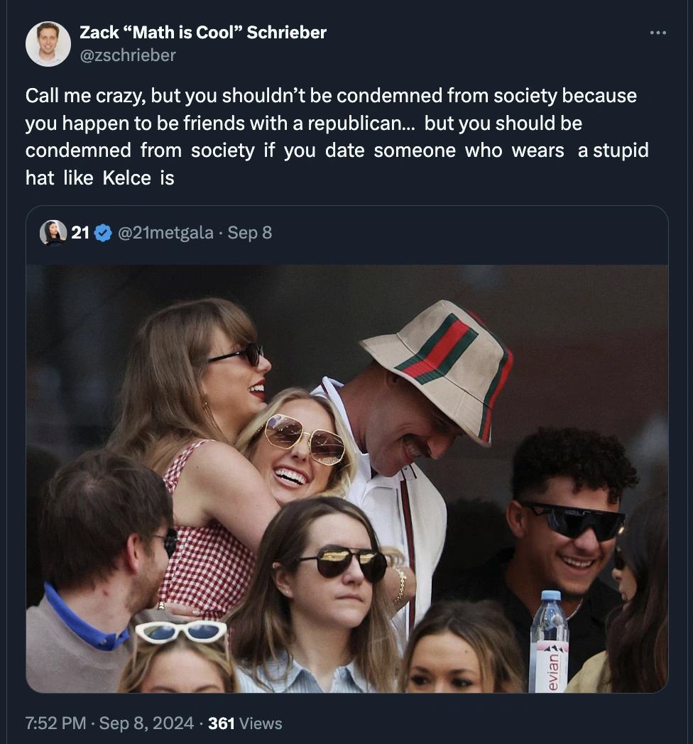 Twitterverse Roasts Travis Kelce and His Questionable Fashion Choices