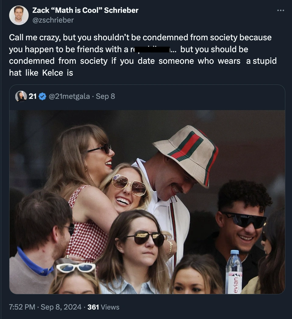 Twitterverse Roasts Travis Kelce and His Questionable Fashion Choices