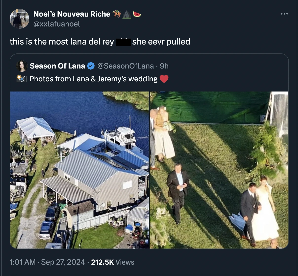 17 Hilarious Twitter Reactions to Lana Del Rey Tying the Knot with Alligator Tour Guide Jeremy Dufrene