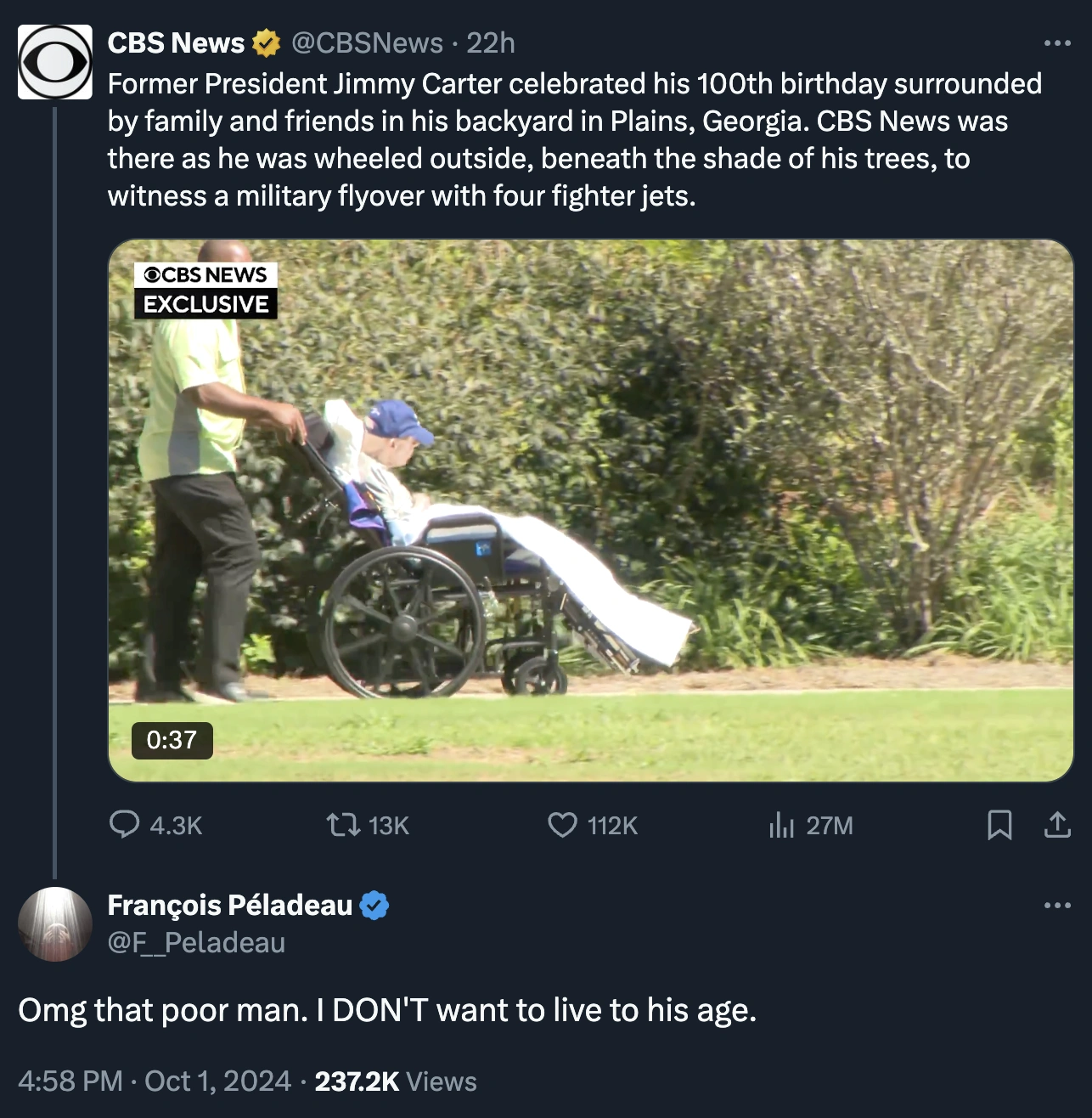 Laugh Out Loud: Jimmy Carter's Hilarious Last Tweets from His Death Bed