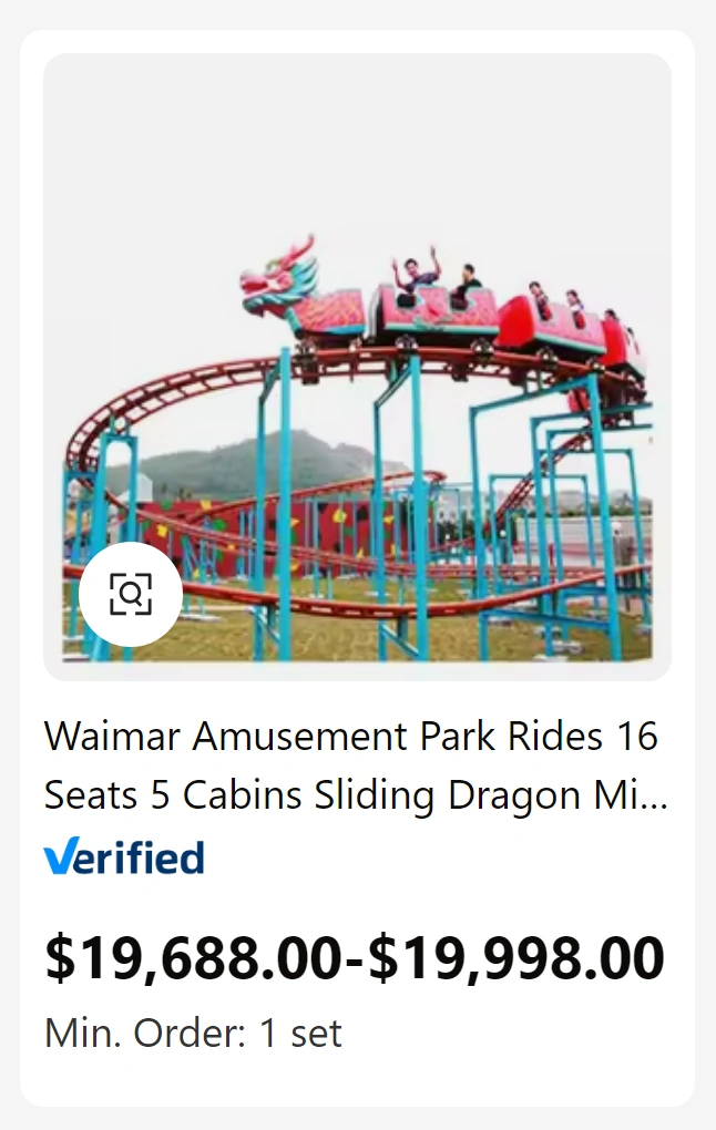 Discover 28 Affordable Rollercoasters on Alibaba for Less than $100k