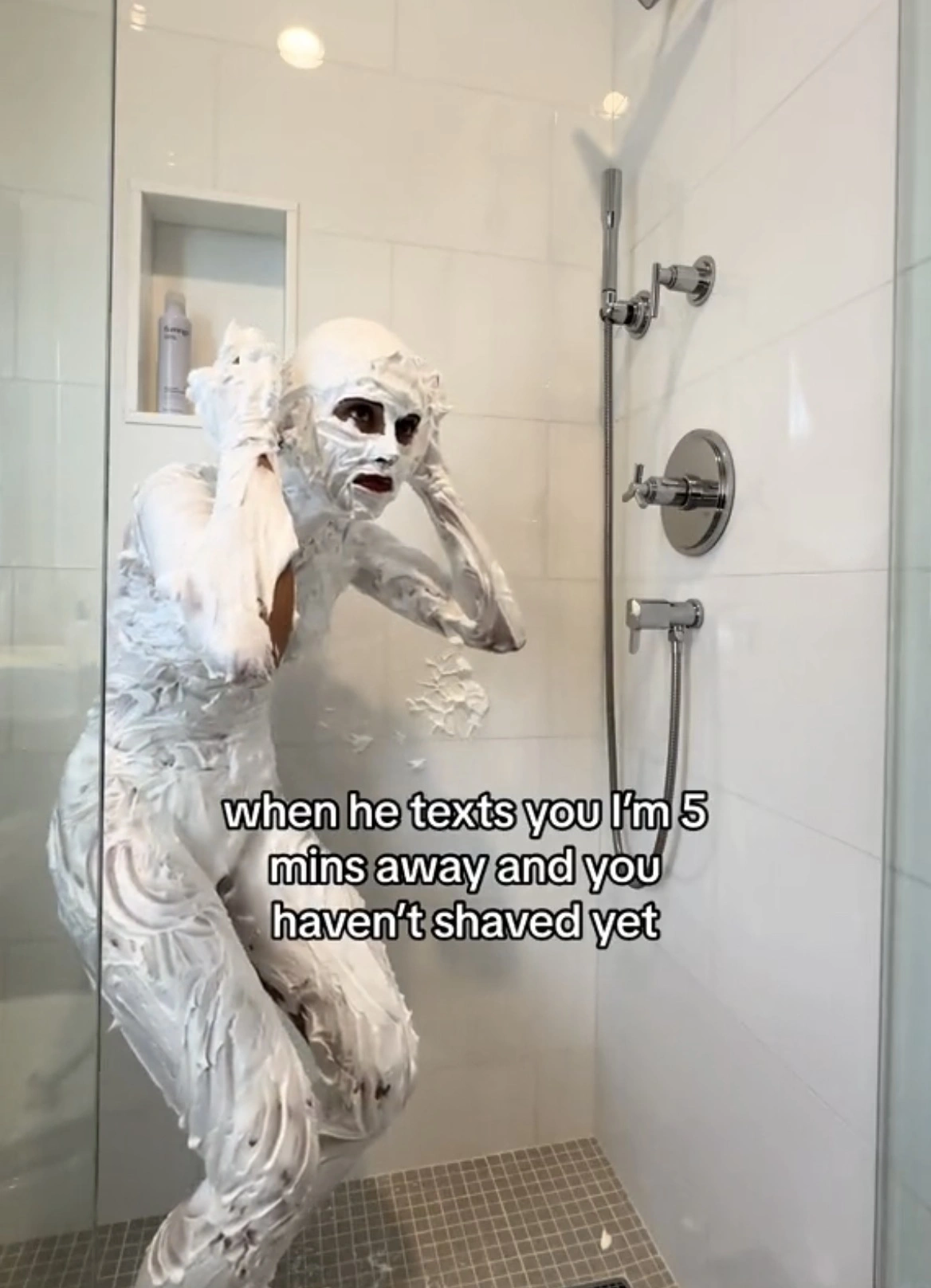 20 Images of Individuals Completely Covered in Shaving Cream