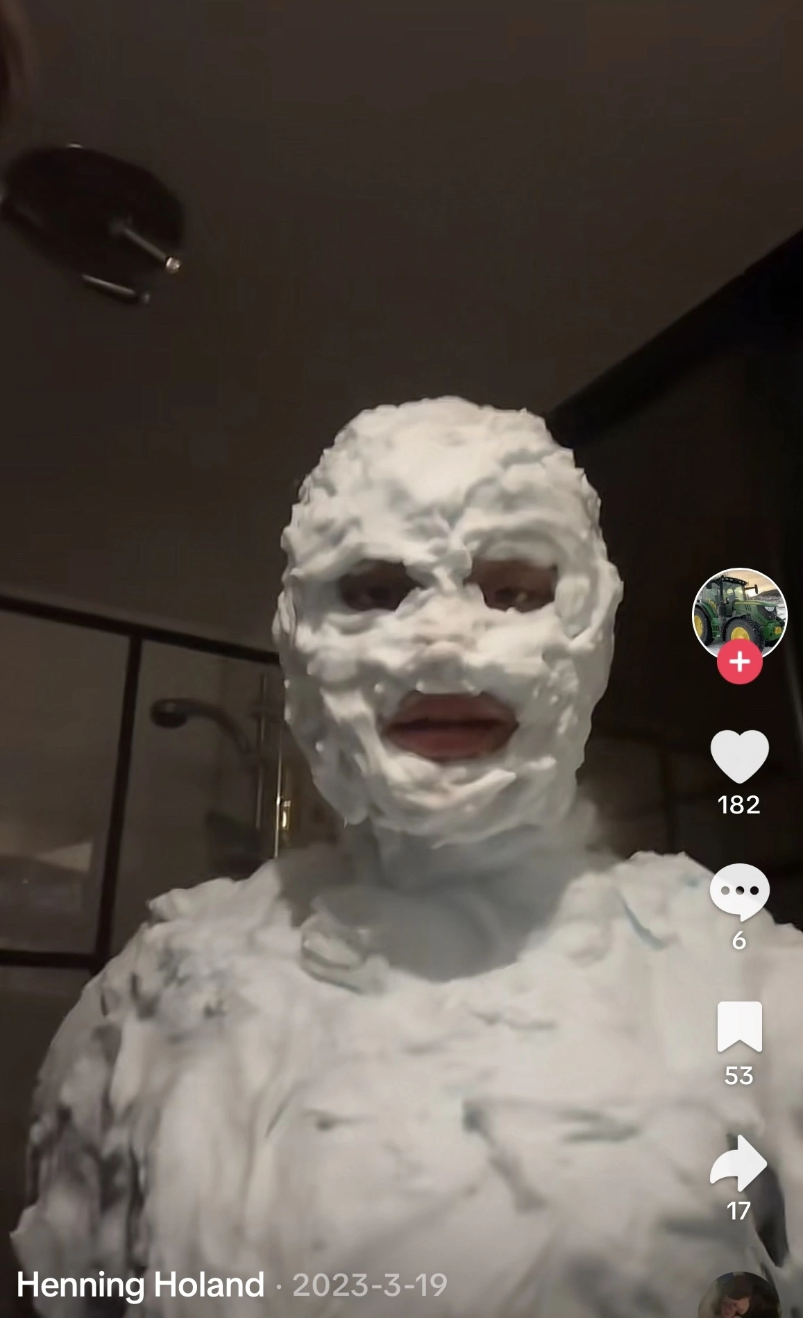 20 Images of Individuals Completely Covered in Shaving Cream