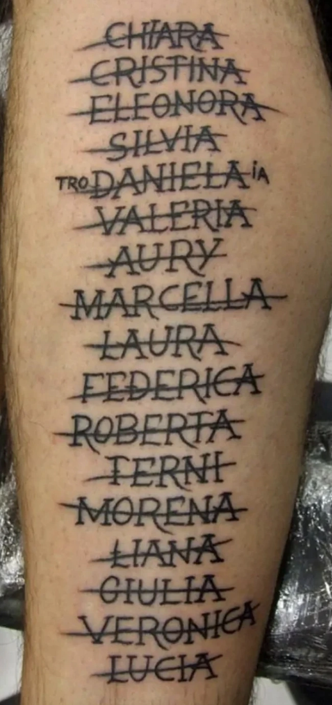 24 Tattoos of Regret in the Name of Love