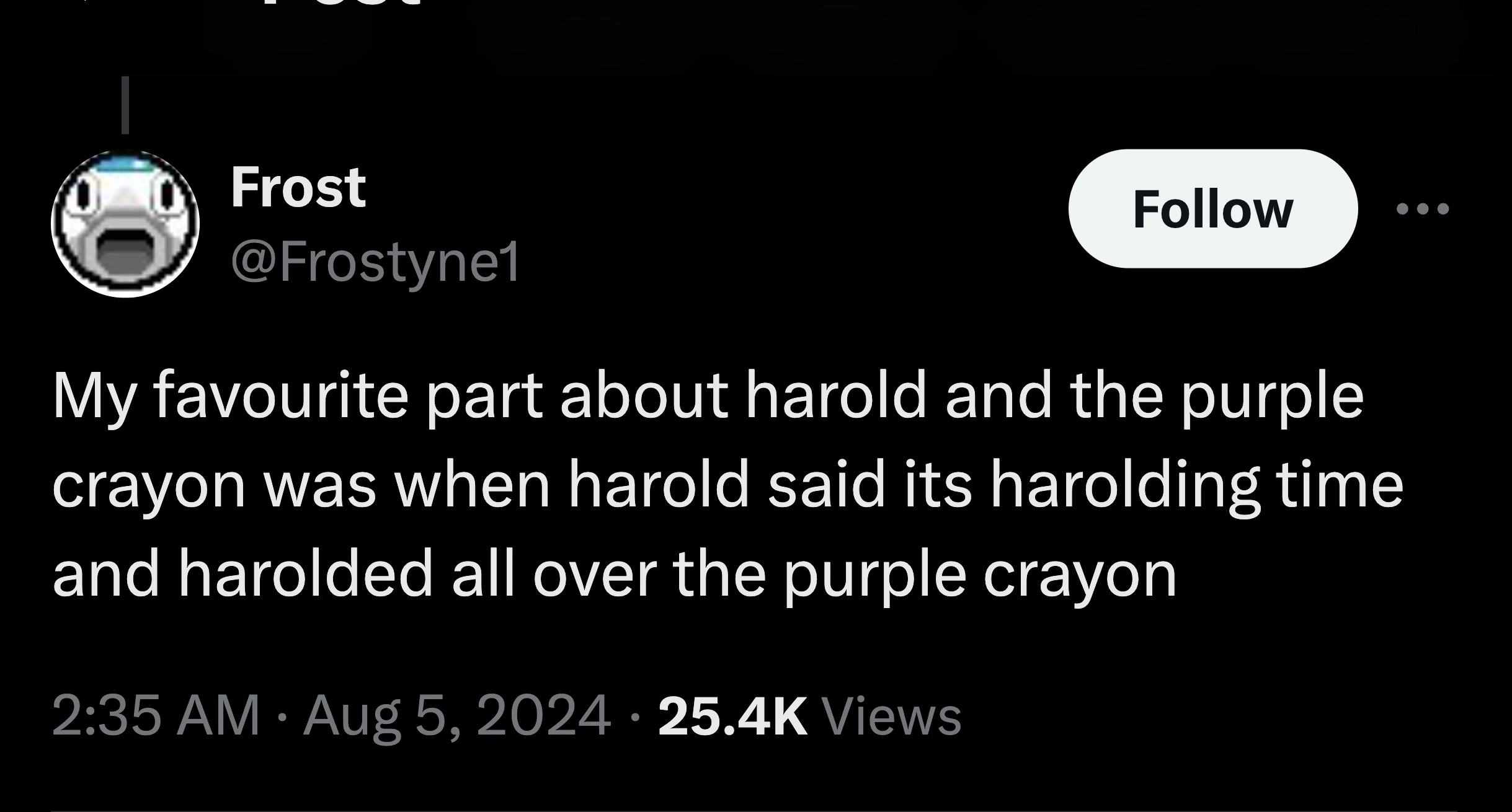 The Internet is Critiquing 'Harold and His Purple Crayon'