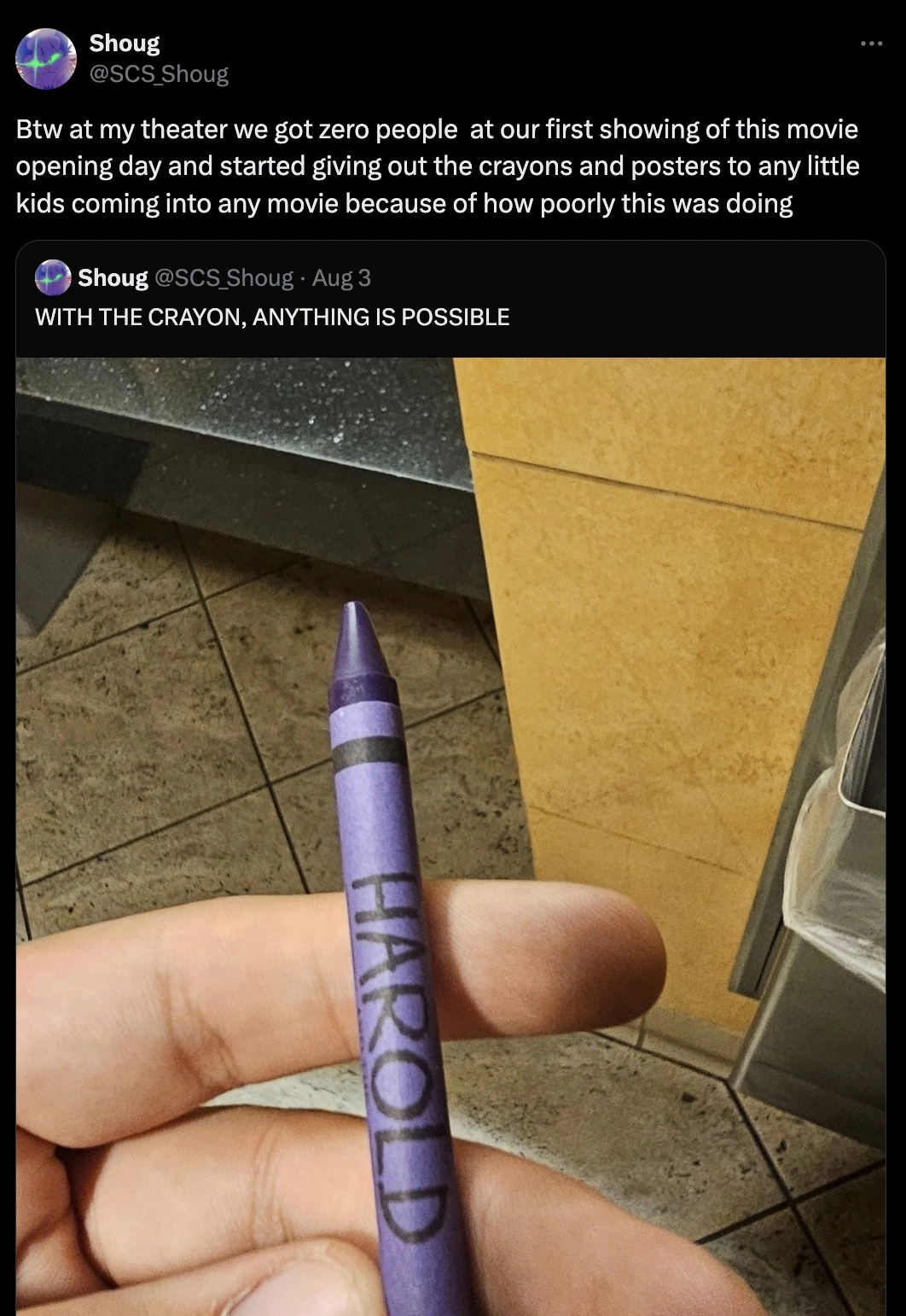 The Internet is Critiquing 'Harold and His Purple Crayon'