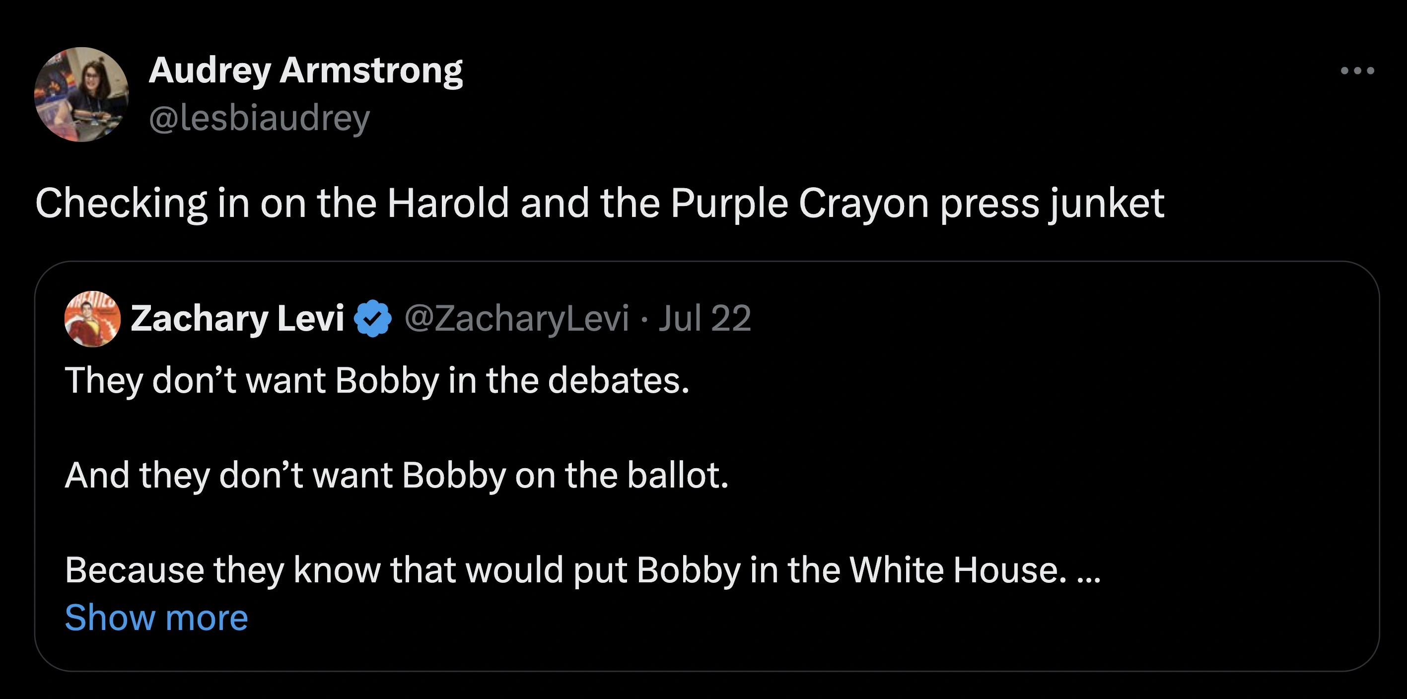 The Internet is Critiquing 'Harold and His Purple Crayon'