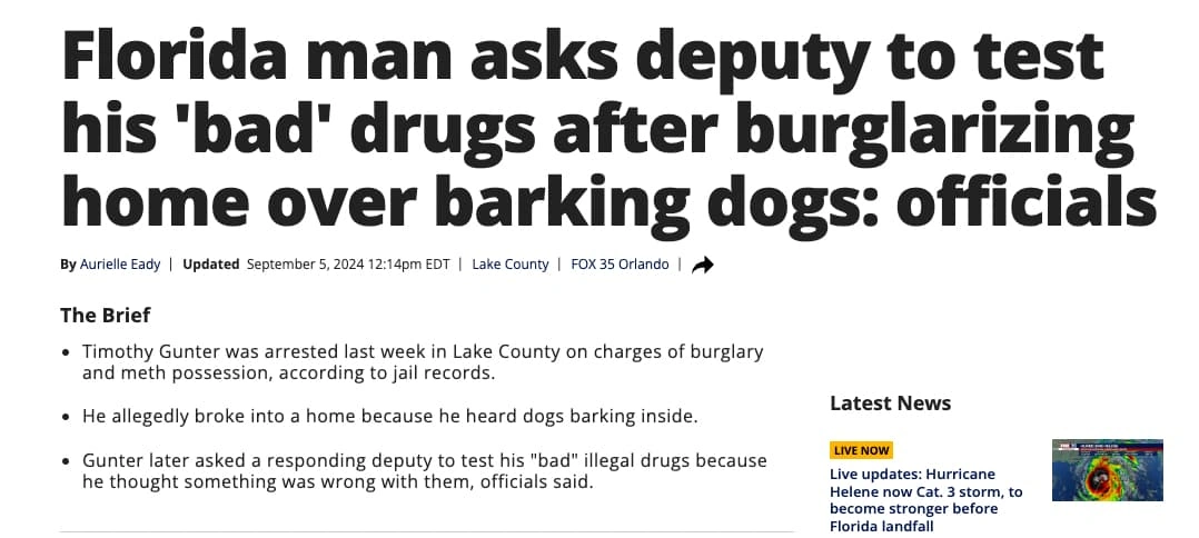 22 Outrageous Florida Man Stories Making Headlines This Month